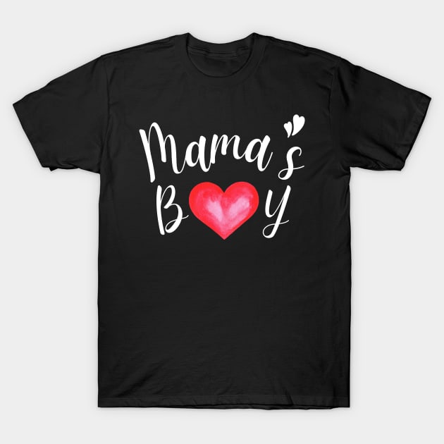 Toddler boy valentine - Mama's boy T-Shirt by JunThara